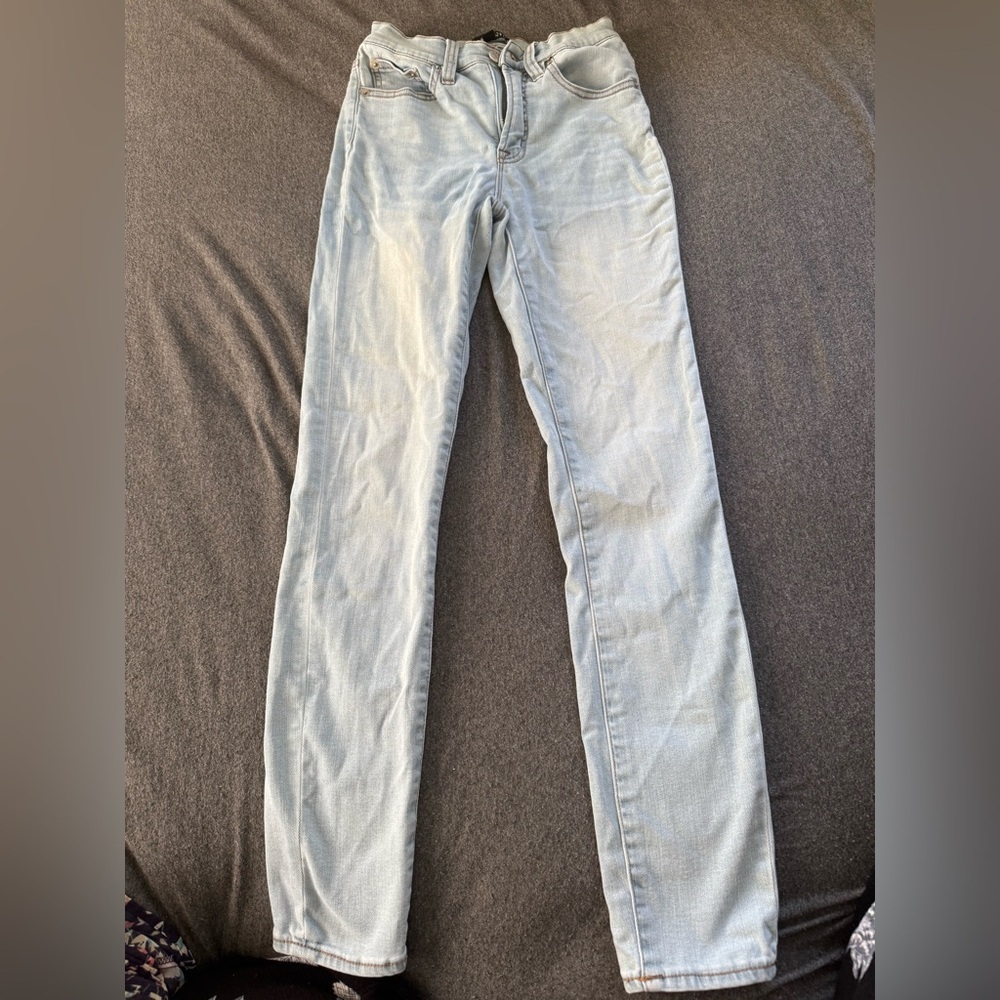 J.Crew Mercantile Womens Light Wash Skinny Denim Jeans Sz 24 Pants
